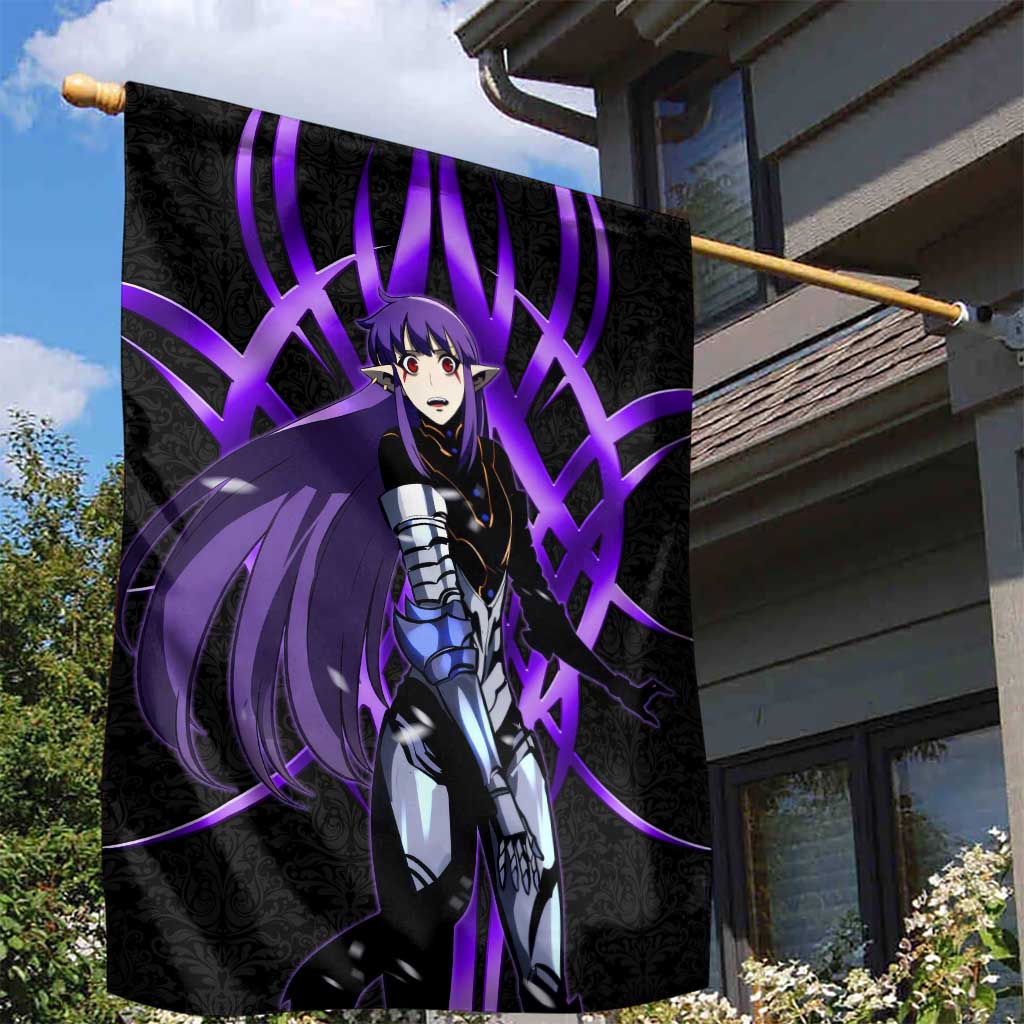 Esil Radiru Solo Leveling Garden Flag Cyber Gothic Anime Style