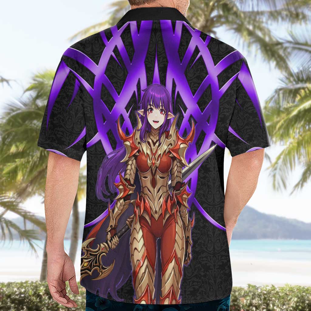 Esil Radiru Solo Leveling Hawaiian Shirt Cyber Gothic Anime Style