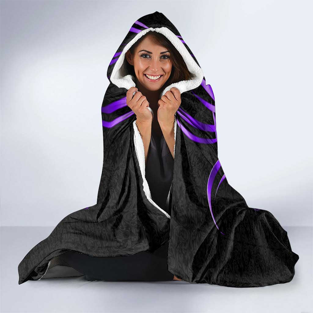 Esil Radiru Solo Leveling Hooded Blanket Cyber Gothic Anime Style