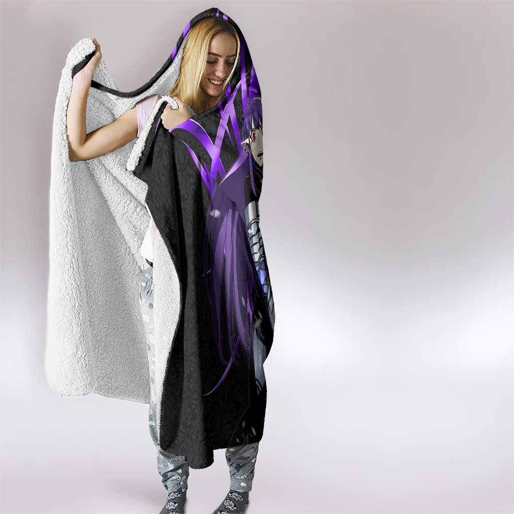 Esil Radiru Solo Leveling Hooded Blanket Cyber Gothic Anime Style