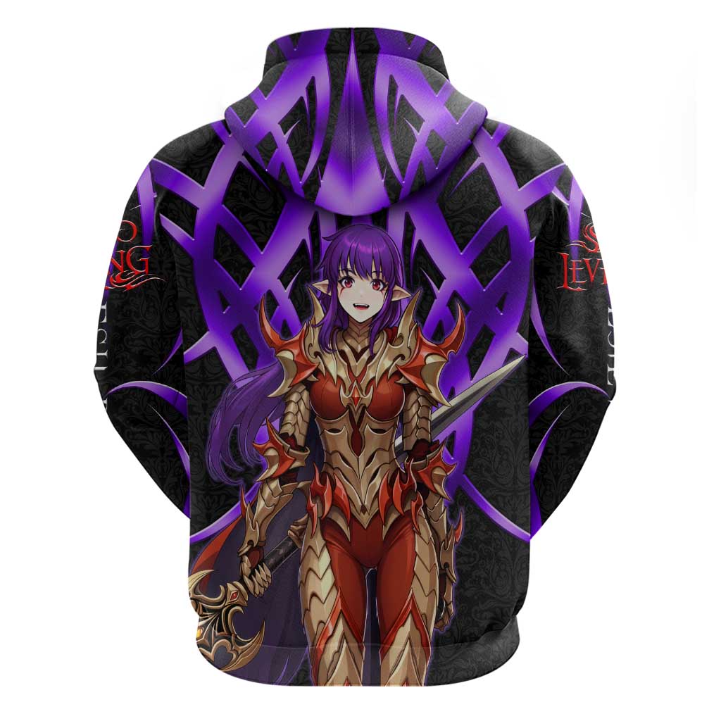 Esil Radiru Solo Leveling Hoodie Cyber Gothic Anime Style