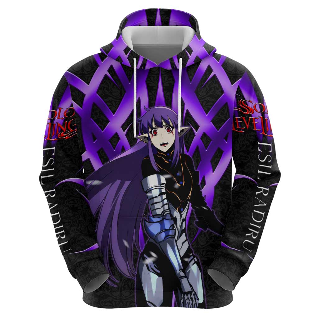 Esil Radiru Solo Leveling Hoodie Cyber Gothic Anime Style