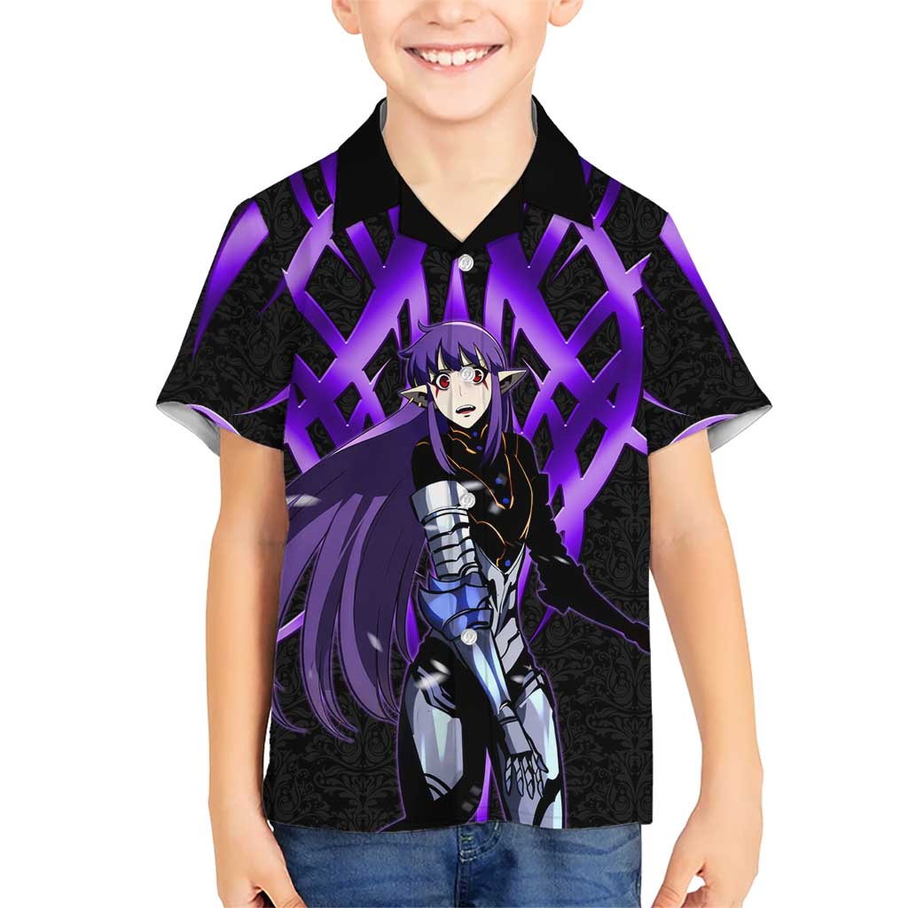 Esil Radiru Solo Leveling Kid Hawaiian Shirt Cyber Gothic Anime Style