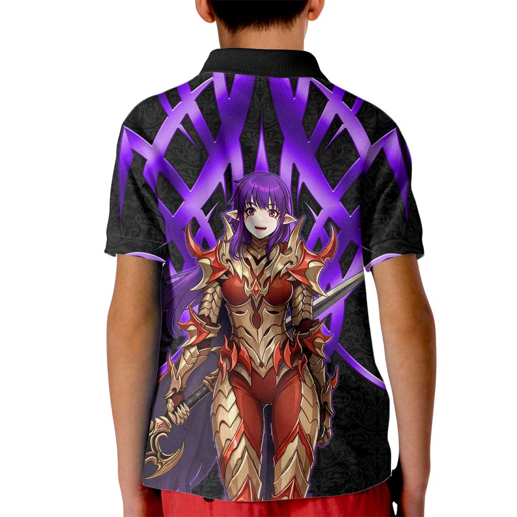 Esil Radiru Solo Leveling Kid Polo Shirt Cyber Gothic Anime Style