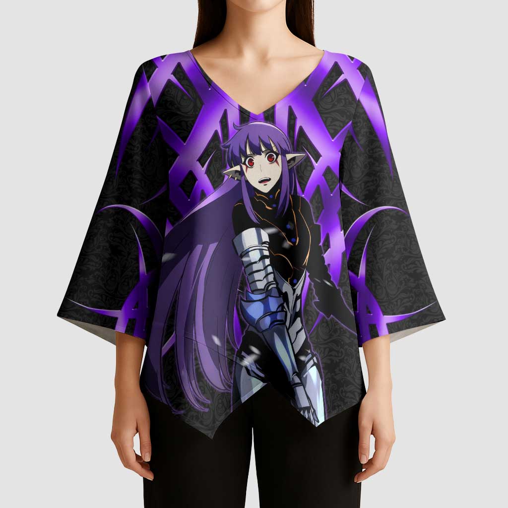 Esil Radiru Solo Leveling Kimono Sleeve Blouse Cyber Gothic Anime Style