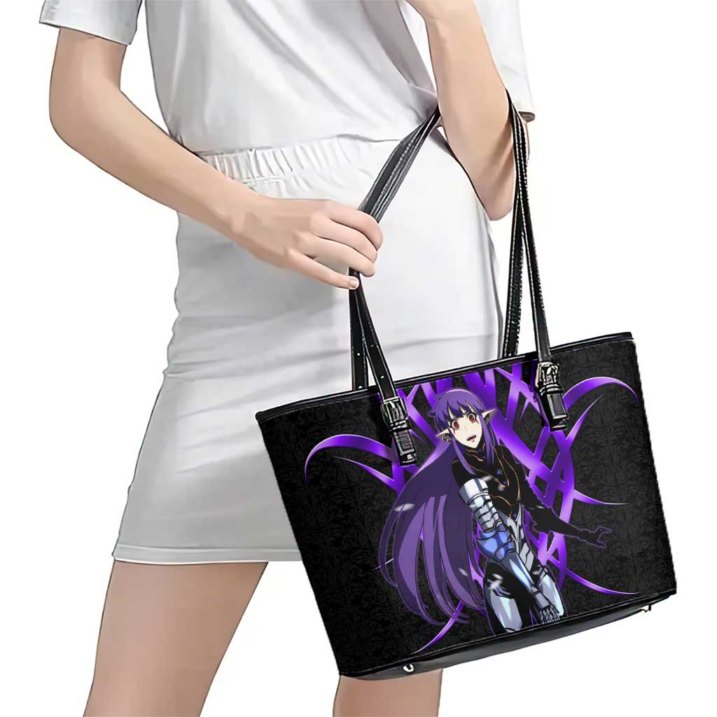 Esil Radiru Solo Leveling Leather Tote Bag Cyber Gothic Anime Style