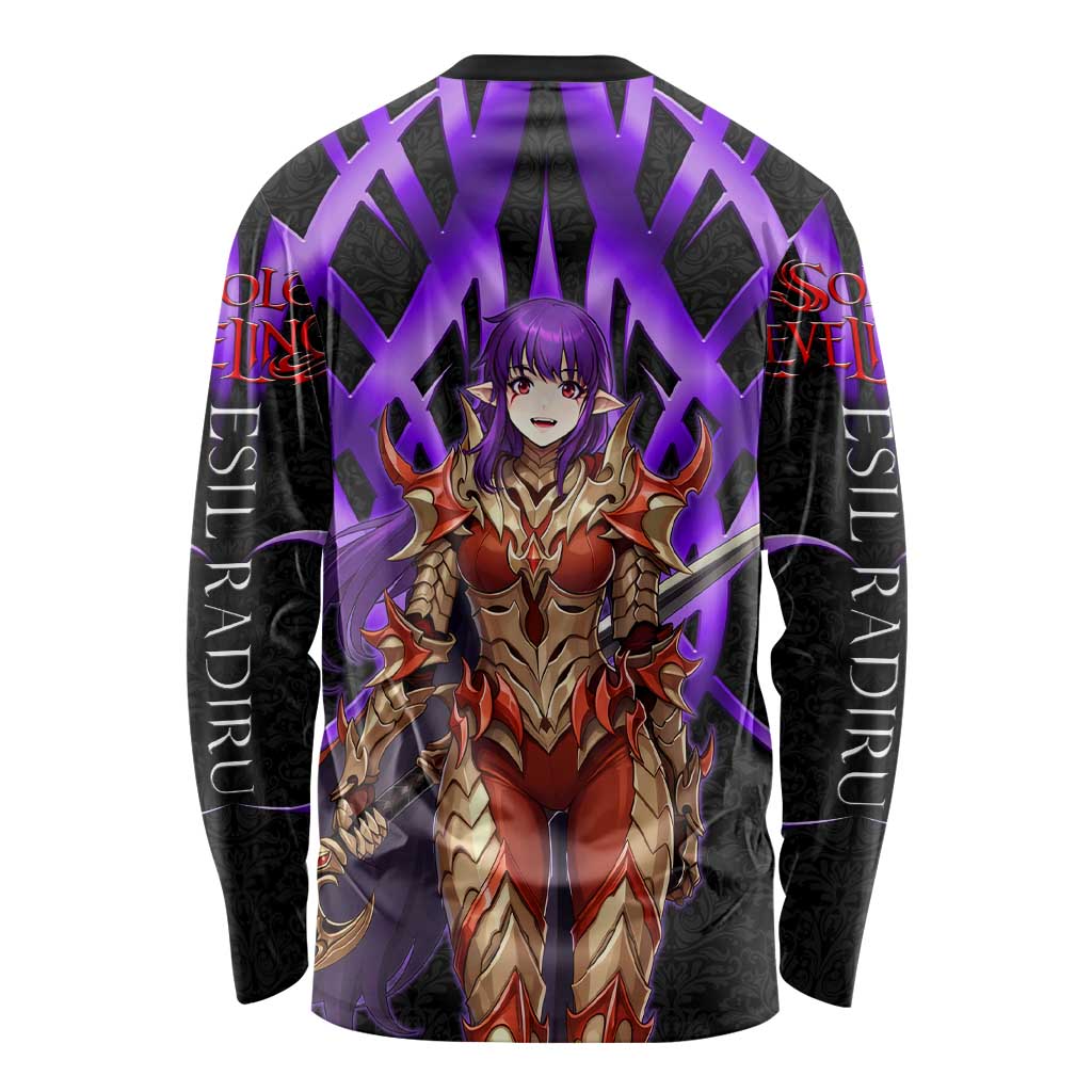 Esil Radiru Solo Leveling Long Sleeve Shirt Cyber Gothic Anime Style