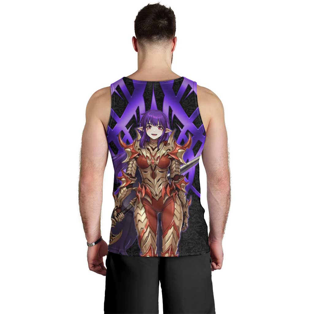 Esil Radiru Solo Leveling Men Tank Top Cyber Gothic Anime Style