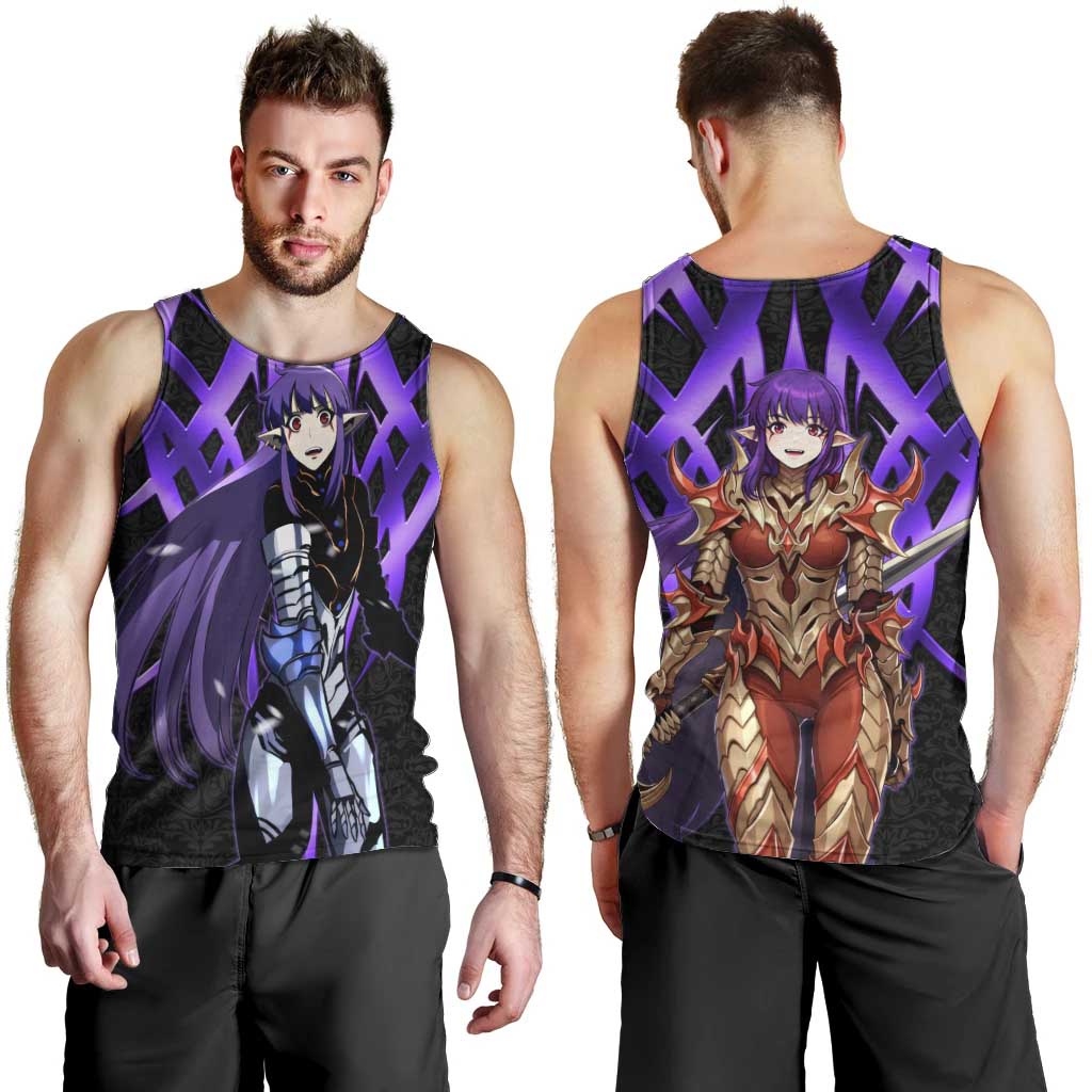 Esil Radiru Solo Leveling Men Tank Top Cyber Gothic Anime Style