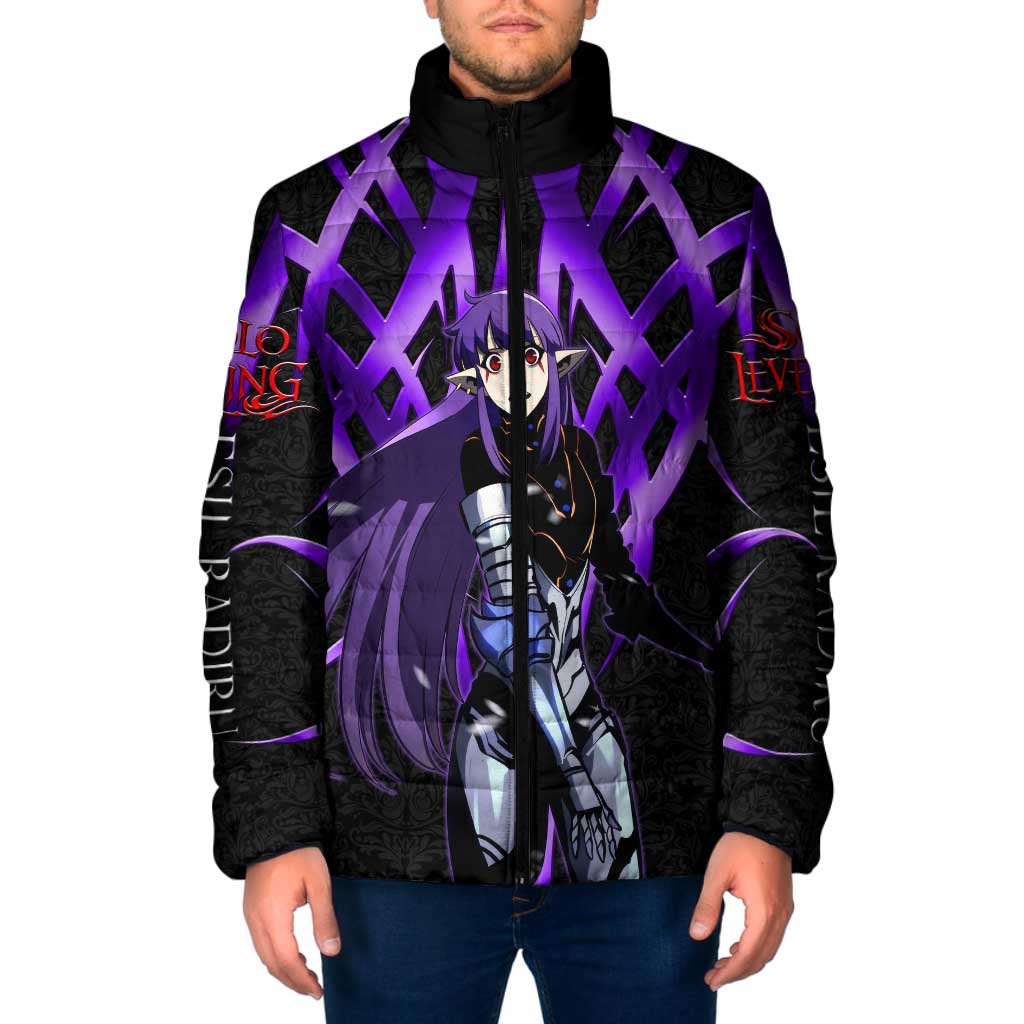 Esil Radiru Solo Leveling Padded Jacket Cyber Gothic Anime Style
