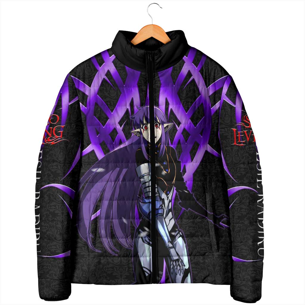 Esil Radiru Solo Leveling Padded Jacket Cyber Gothic Anime Style