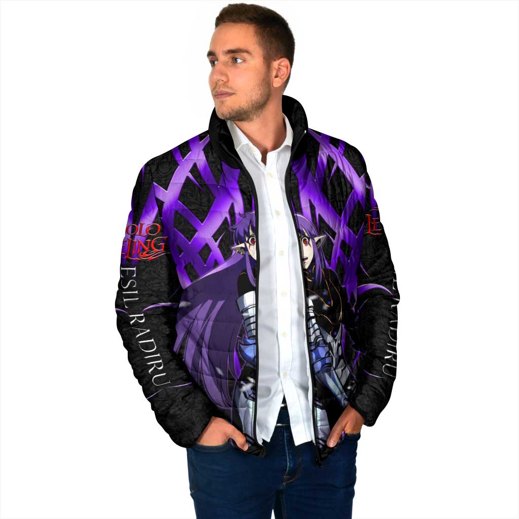 Esil Radiru Solo Leveling Padded Jacket Cyber Gothic Anime Style
