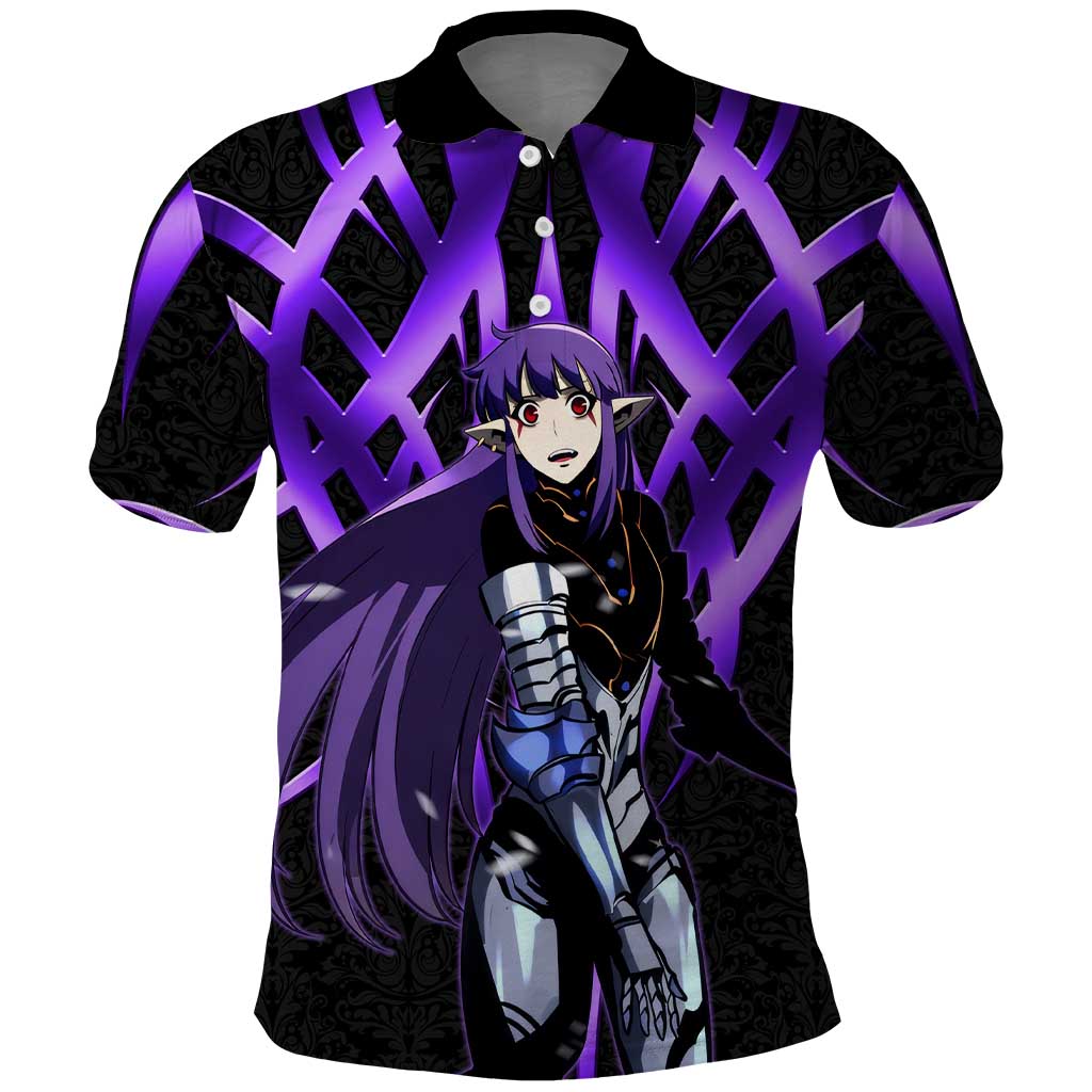 Esil Radiru Solo Leveling Polo Shirt Cyber Gothic Anime Style