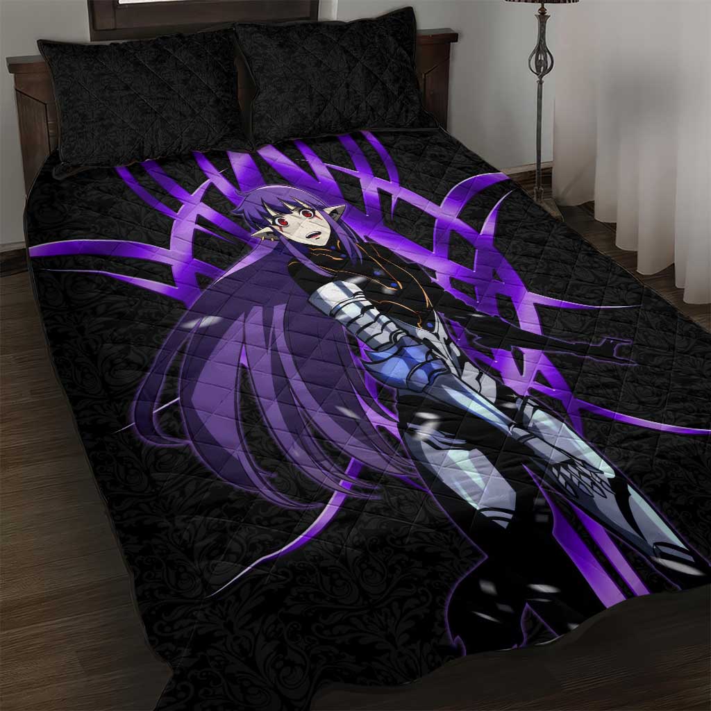 Esil Radiru Solo Leveling Quilt Bed Set Cyber Gothic Anime Style