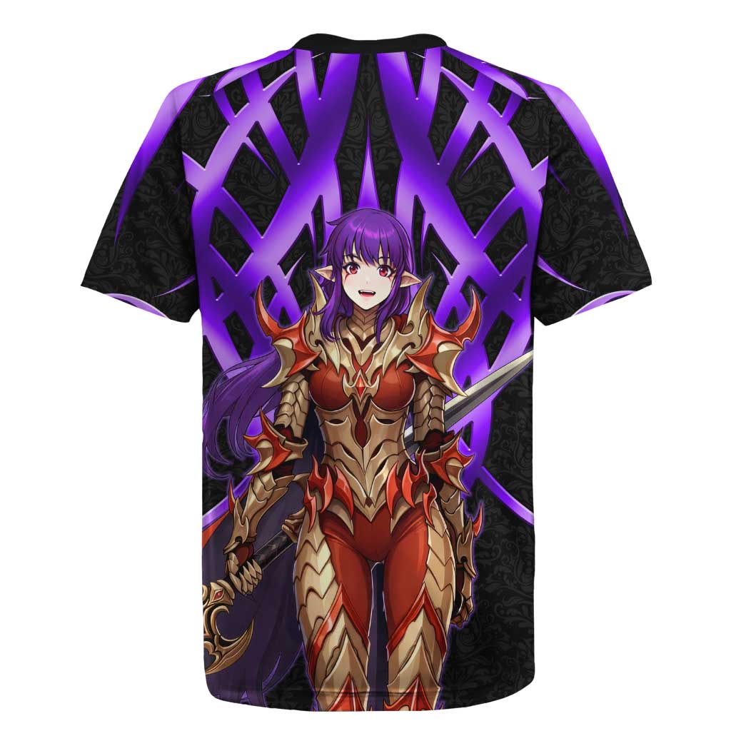 Esil Radiru Solo Leveling Rugby Jersey Cyber Gothic Anime Style