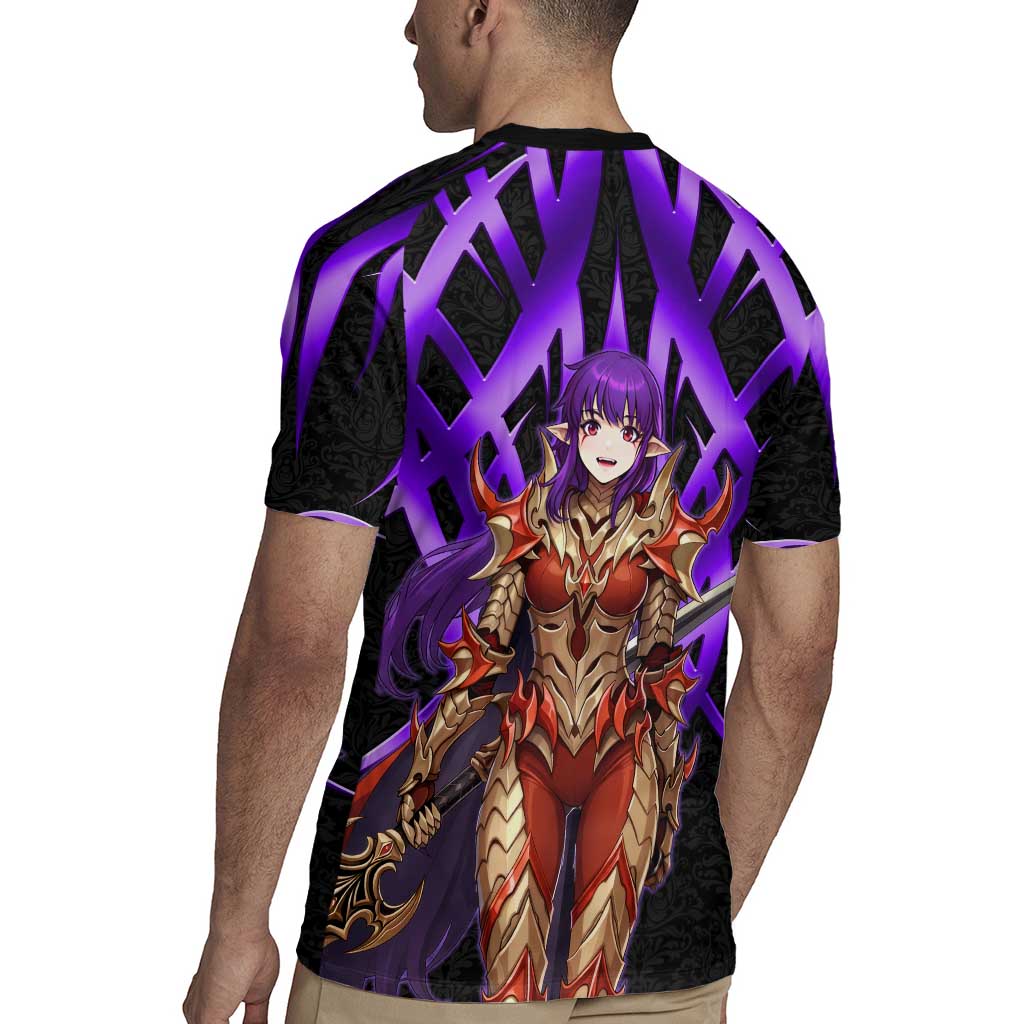 Esil Radiru Solo Leveling Rugby Jersey Cyber Gothic Anime Style