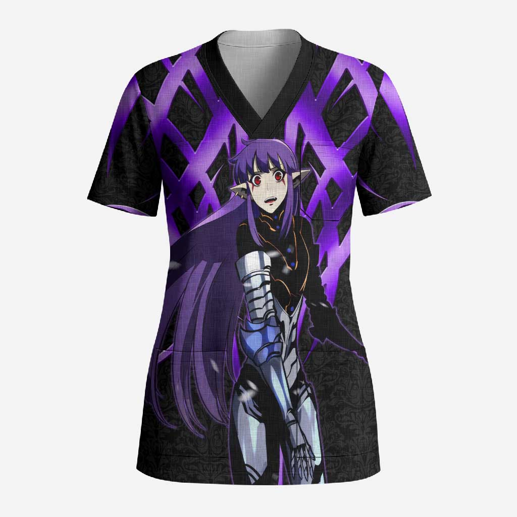Esil Radiru Solo Leveling Scrub Top Cyber Gothic Anime Style