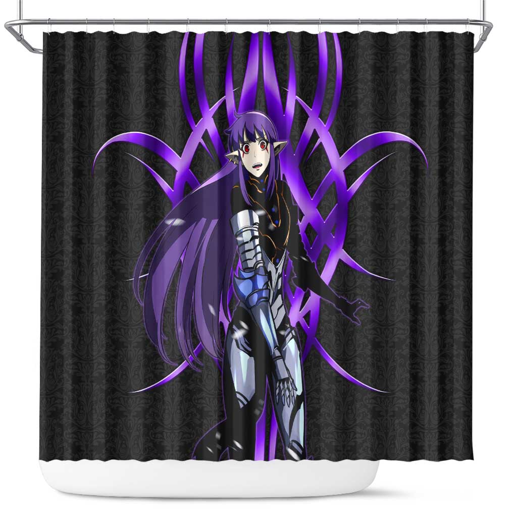 Esil Radiru Solo Leveling Shower Curtain Cyber Gothic Anime Style