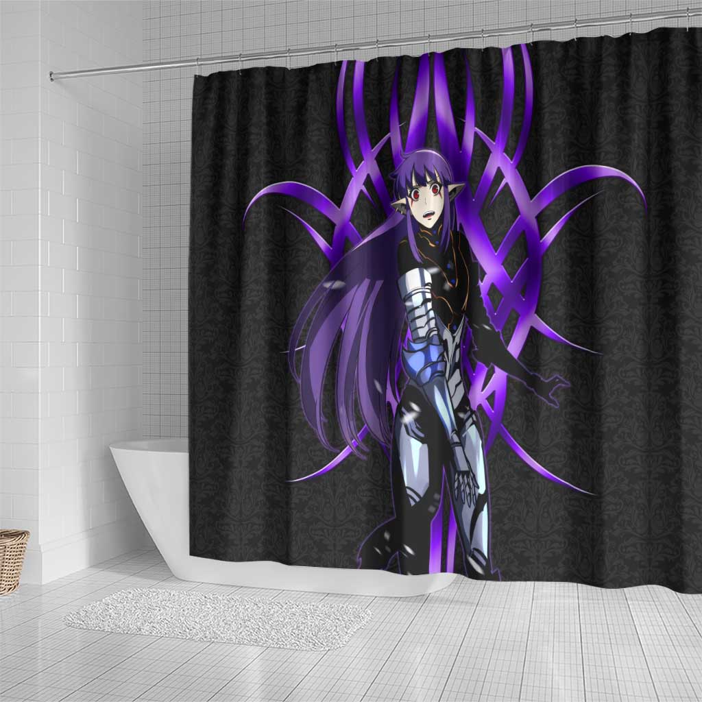 Esil Radiru Solo Leveling Shower Curtain Cyber Gothic Anime Style