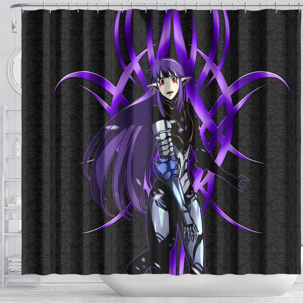 Esil Radiru Solo Leveling Shower Curtain Cyber Gothic Anime Style
