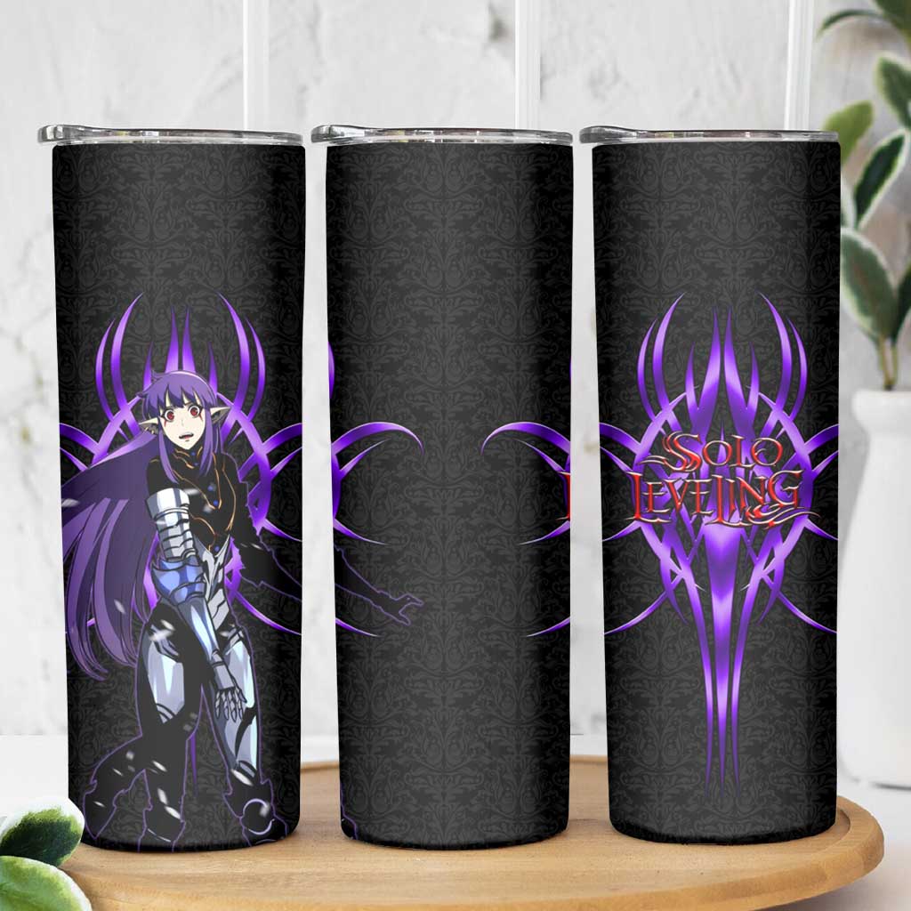 Esil Radiru Solo Leveling Skinny Tumbler Cyber Gothic Anime Style