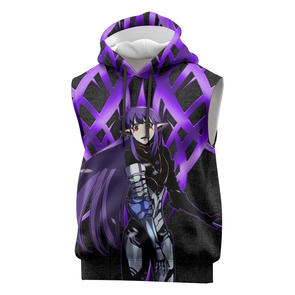 Esil Radiru Solo Leveling Sleeveless Hoodie Cyber Gothic Anime Style