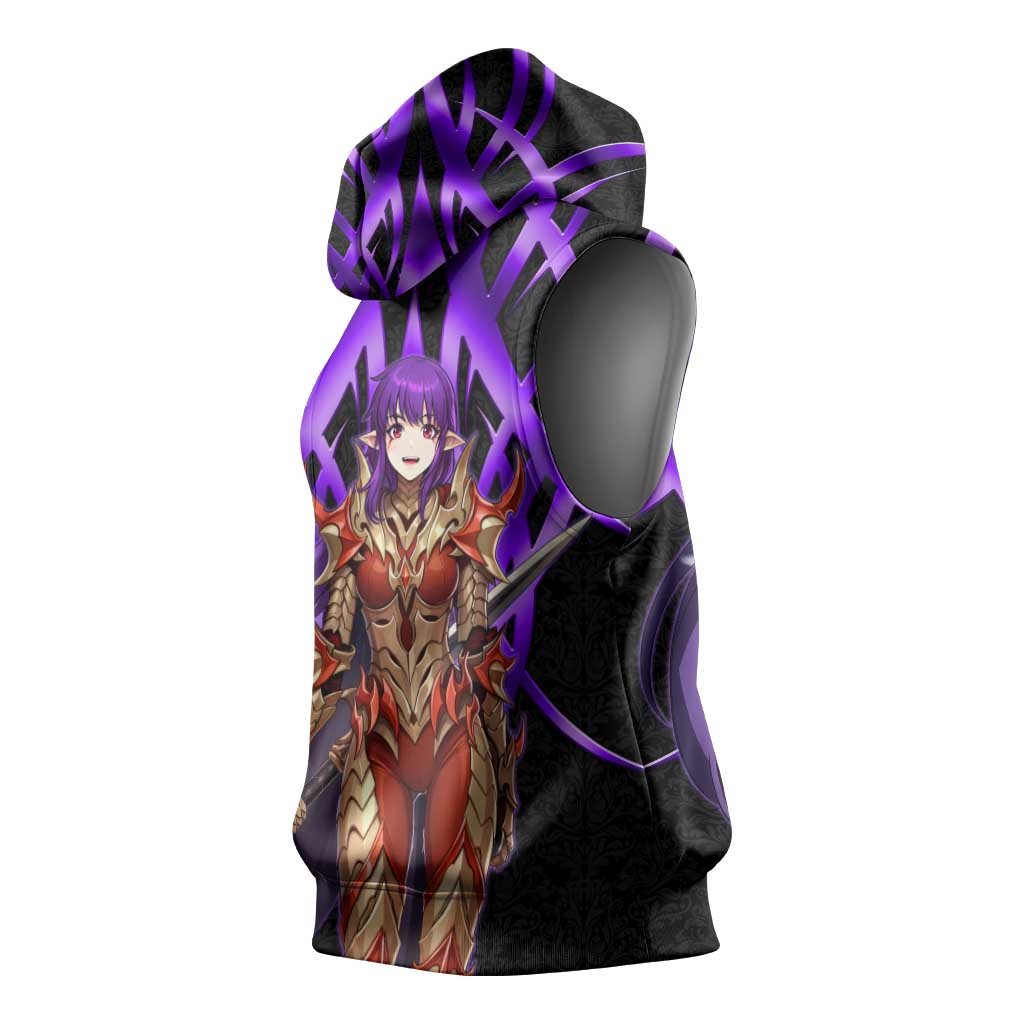 Esil Radiru Solo Leveling Sleeveless Hoodie Cyber Gothic Anime Style