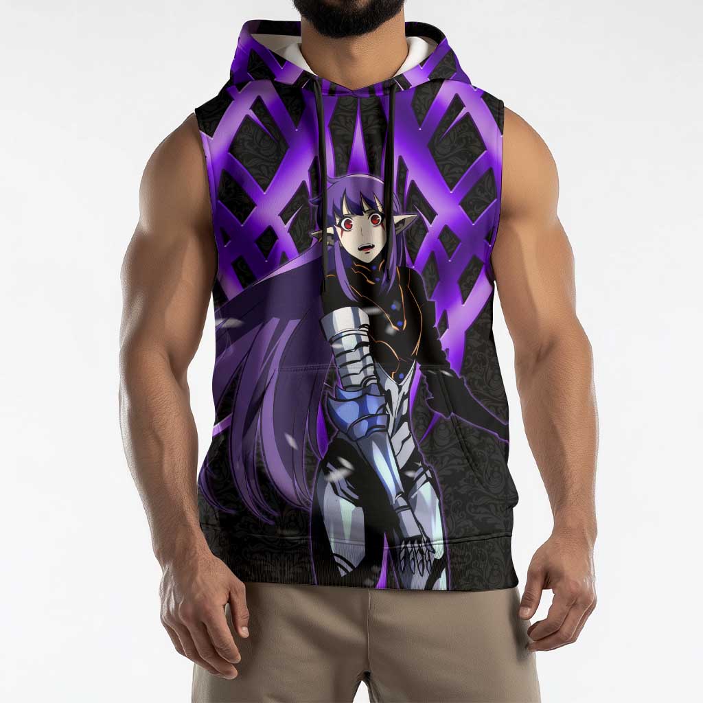 Esil Radiru Solo Leveling Sleeveless Hoodie Cyber Gothic Anime Style