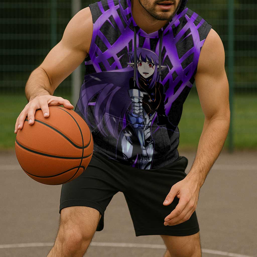 Esil Radiru Solo Leveling Sleeveless Hoodie Cyber Gothic Anime Style