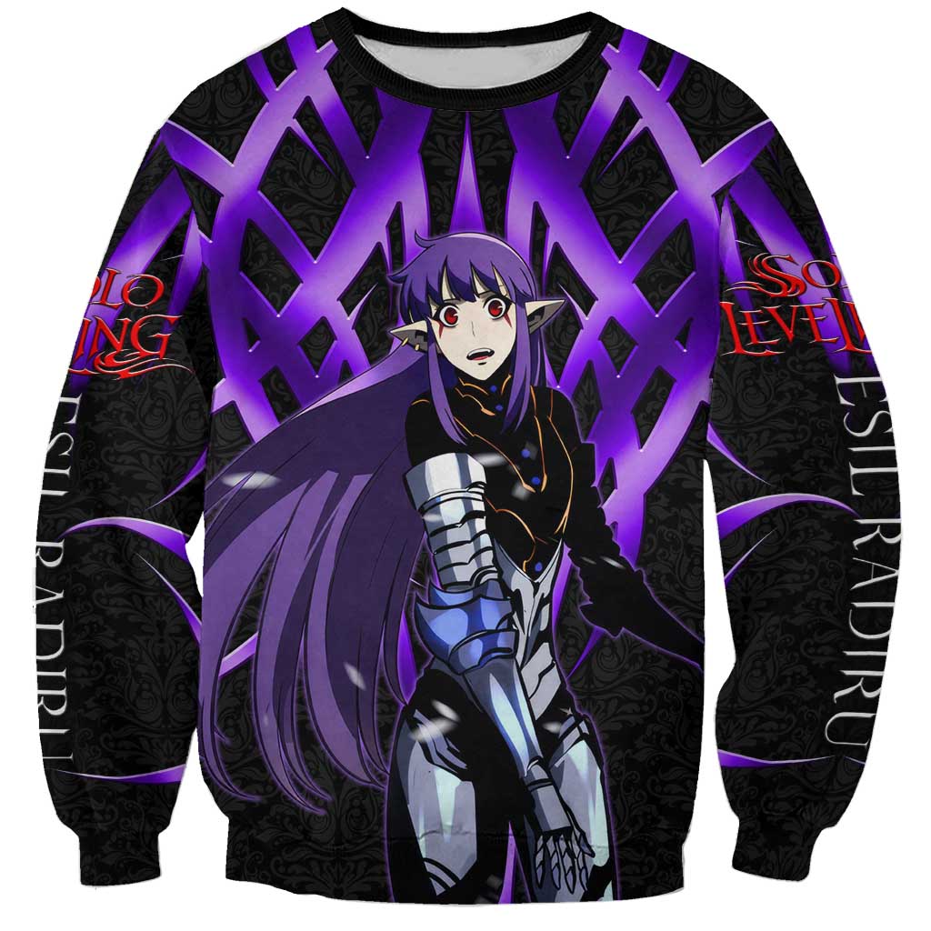 Esil Radiru Solo Leveling Sweatshirt Cyber Gothic Anime Style