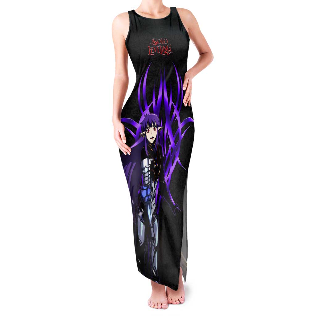 Esil Radiru Solo Leveling Tank Maxi Dress Cyber Gothic Anime Style