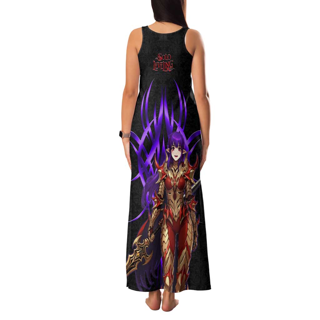 Esil Radiru Solo Leveling Tank Maxi Dress Cyber Gothic Anime Style