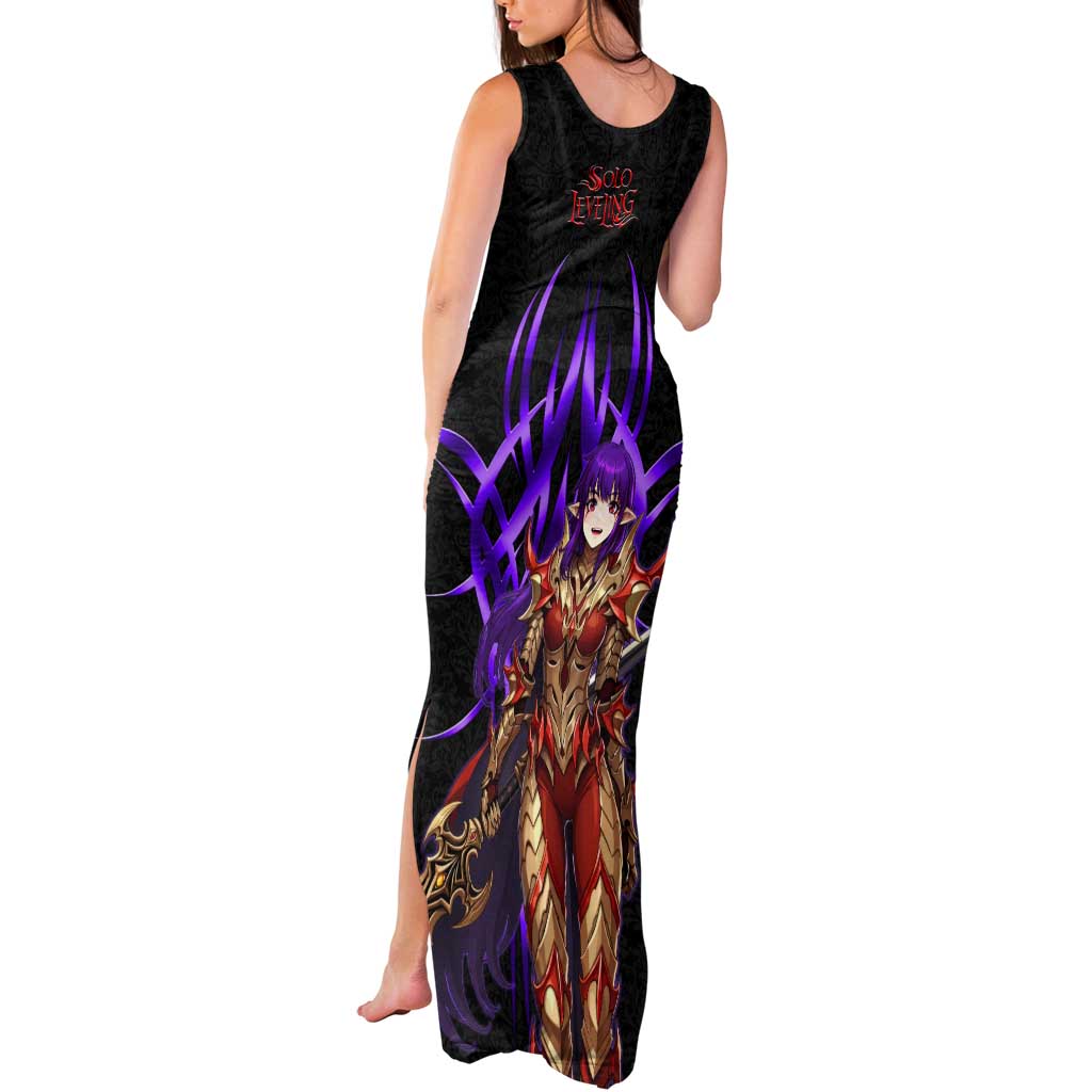 Esil Radiru Solo Leveling Tank Maxi Dress Cyber Gothic Anime Style