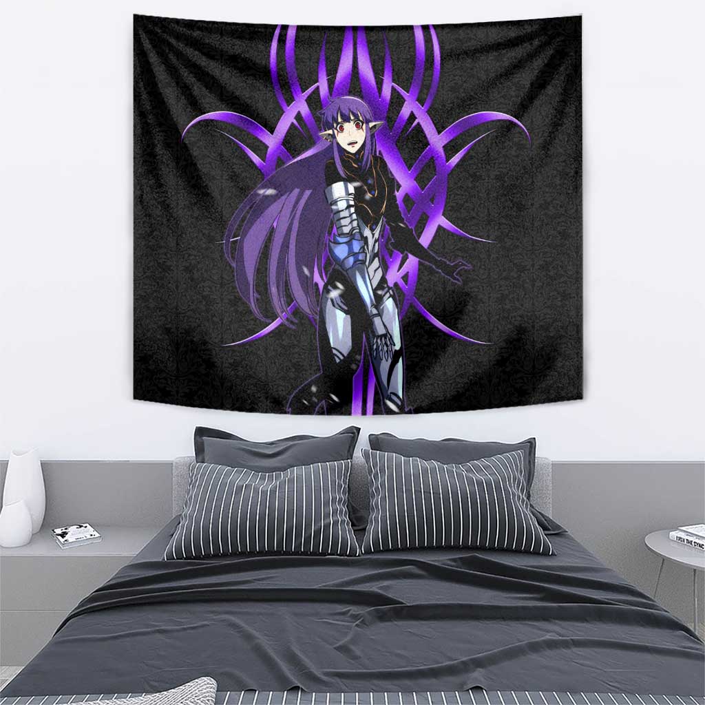 Esil Radiru Solo Leveling Tapestry Cyber Gothic Anime Style