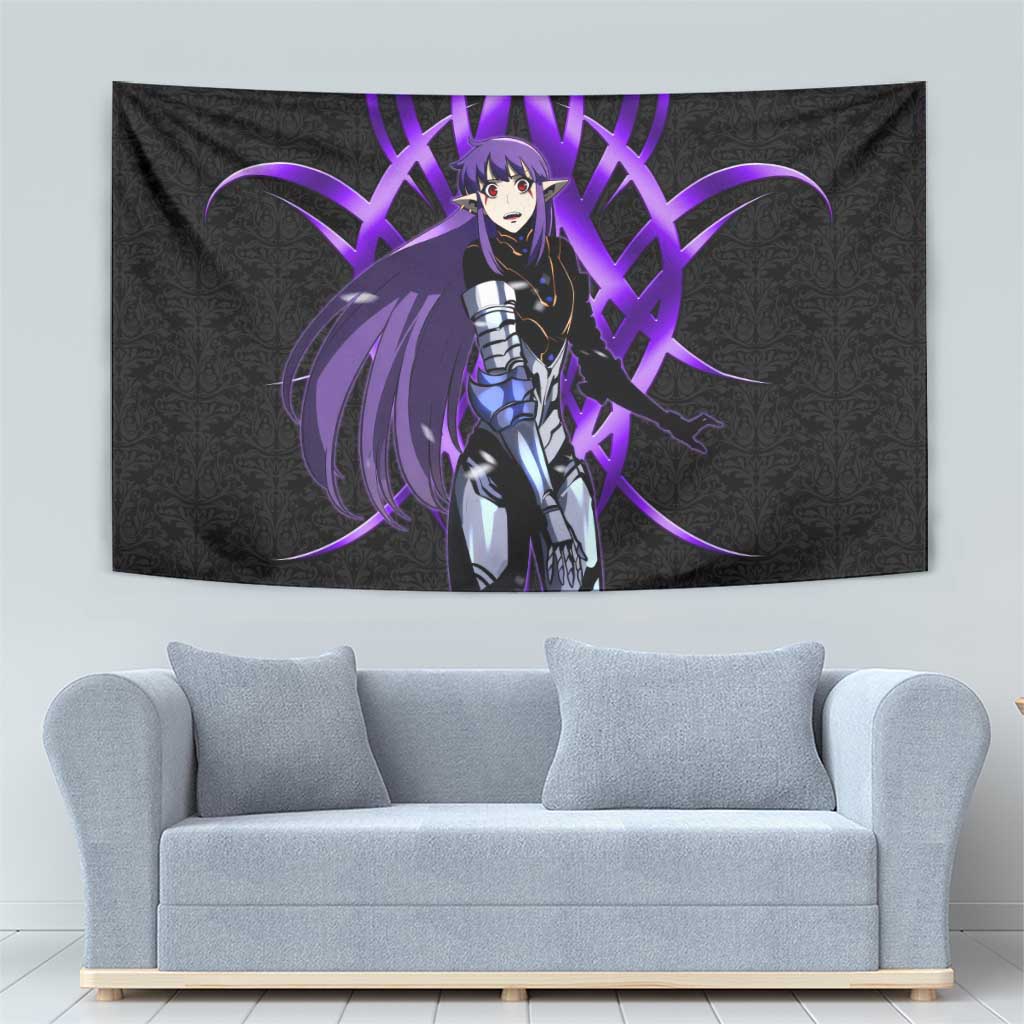 Esil Radiru Solo Leveling Tapestry Cyber Gothic Anime Style