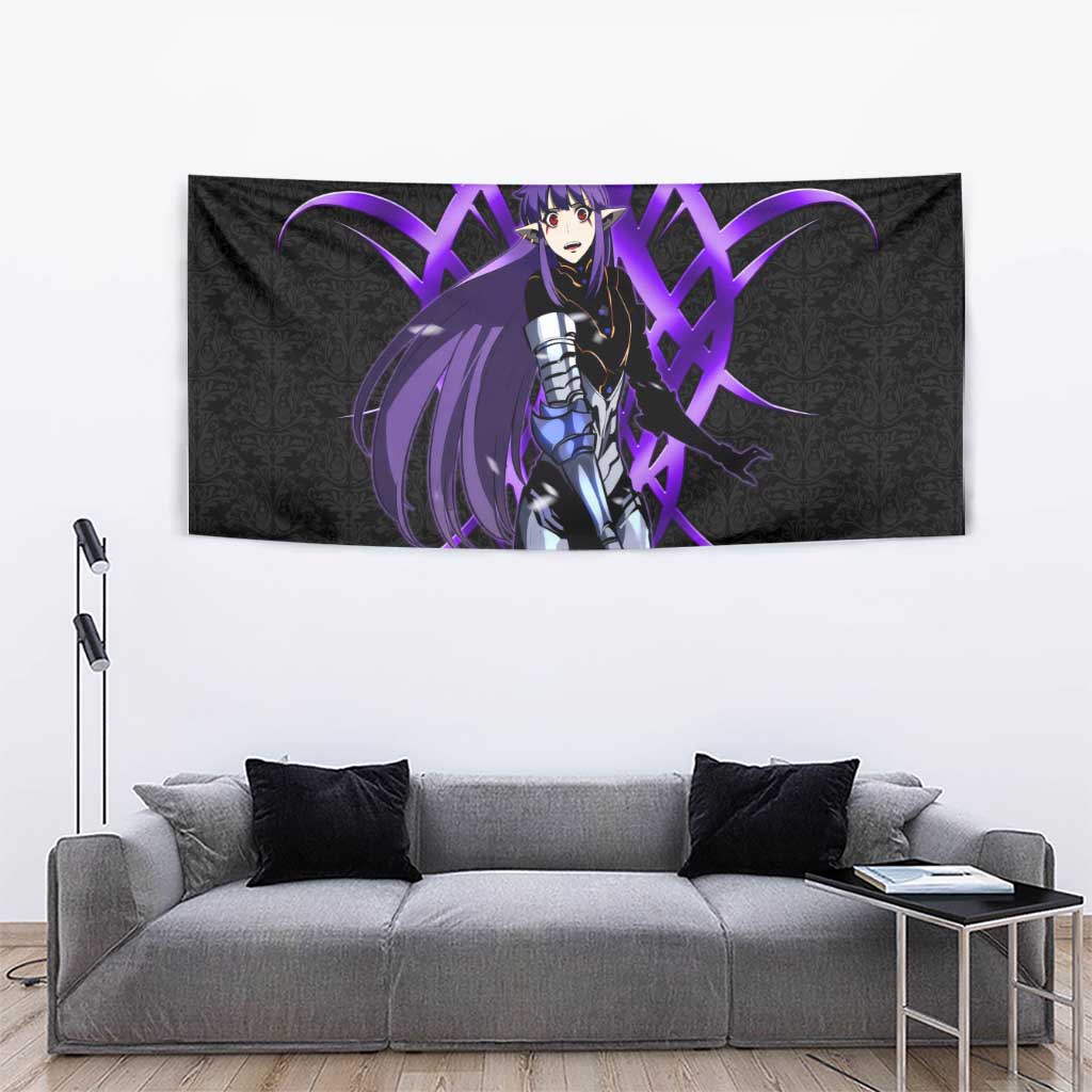 Esil Radiru Solo Leveling Tapestry Cyber Gothic Anime Style