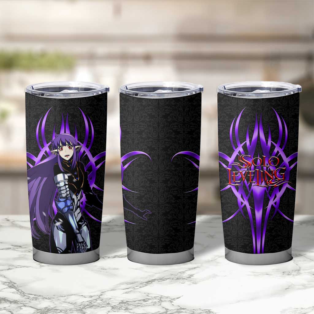 Esil Radiru Solo Leveling Tumbler Cup Cyber Gothic Anime Style