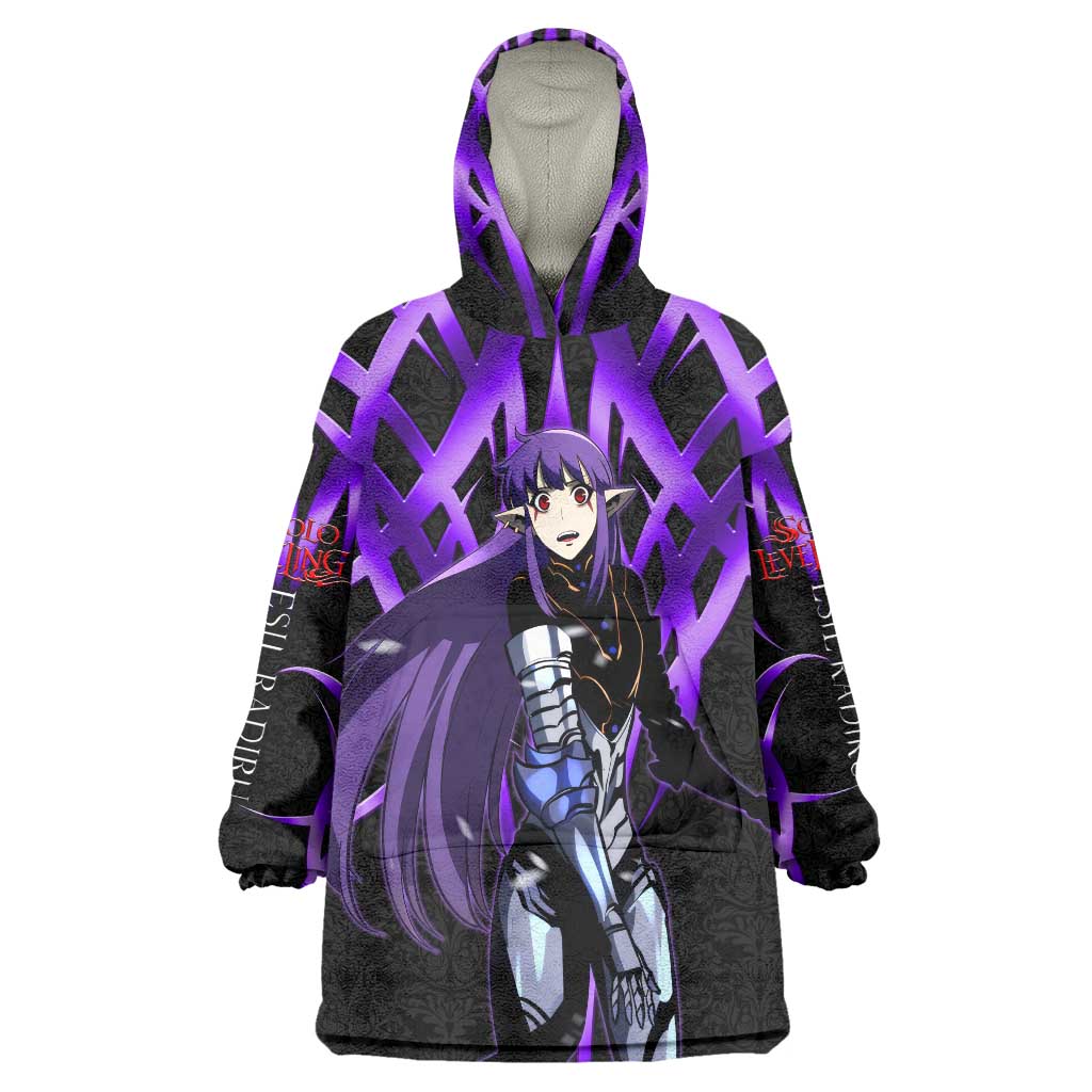 Esil Radiru Solo Leveling Wearable Blanket Hoodie Cyber Gothic Anime Style
