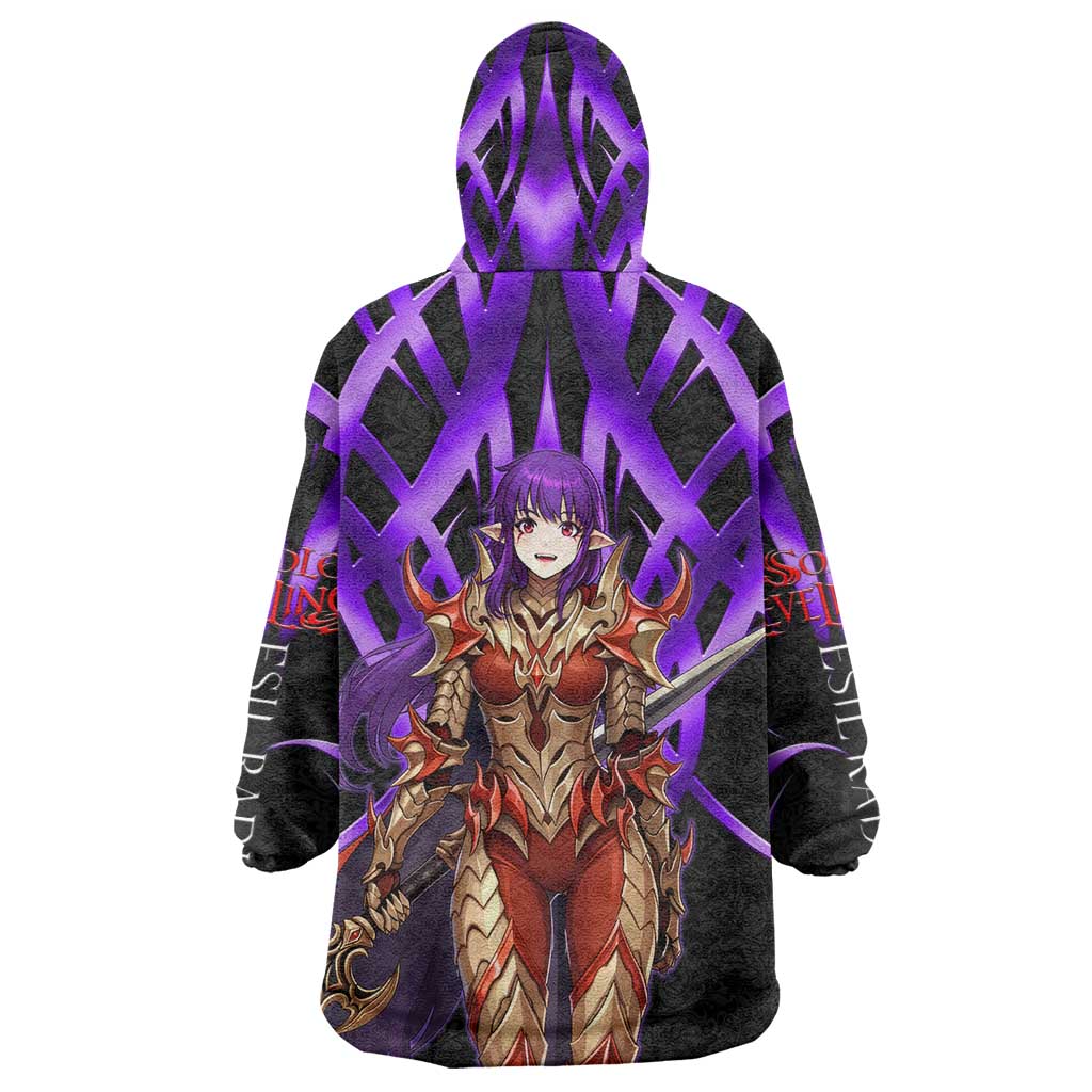 Esil Radiru Solo Leveling Wearable Blanket Hoodie Cyber Gothic Anime Style