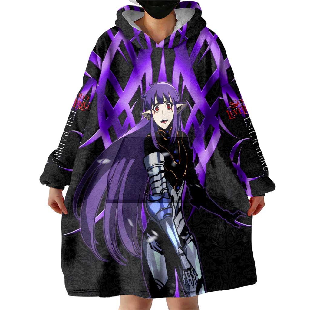 Esil Radiru Solo Leveling Wearable Blanket Hoodie Cyber Gothic Anime Style