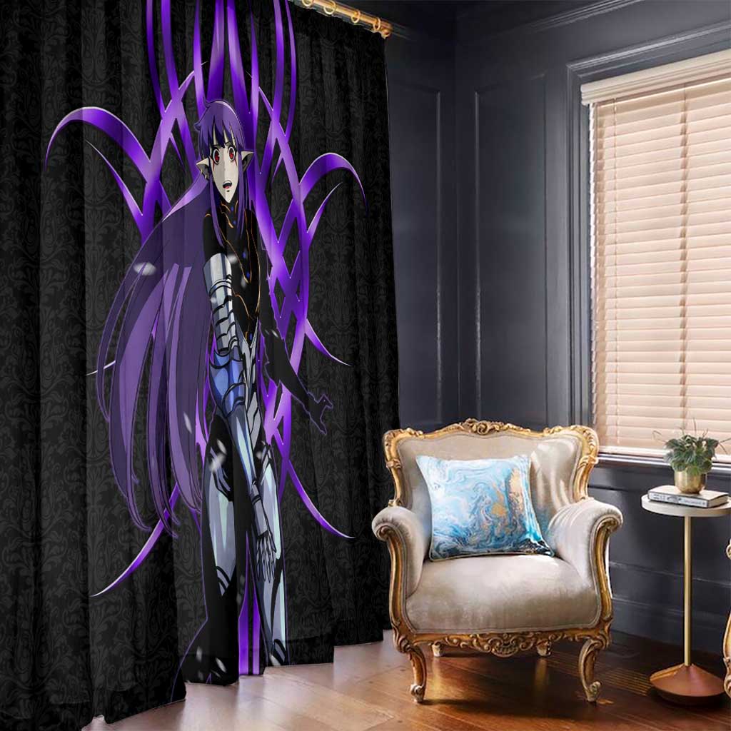 Esil Radiru Solo Leveling Window Curtain Cyber Gothic Anime Style