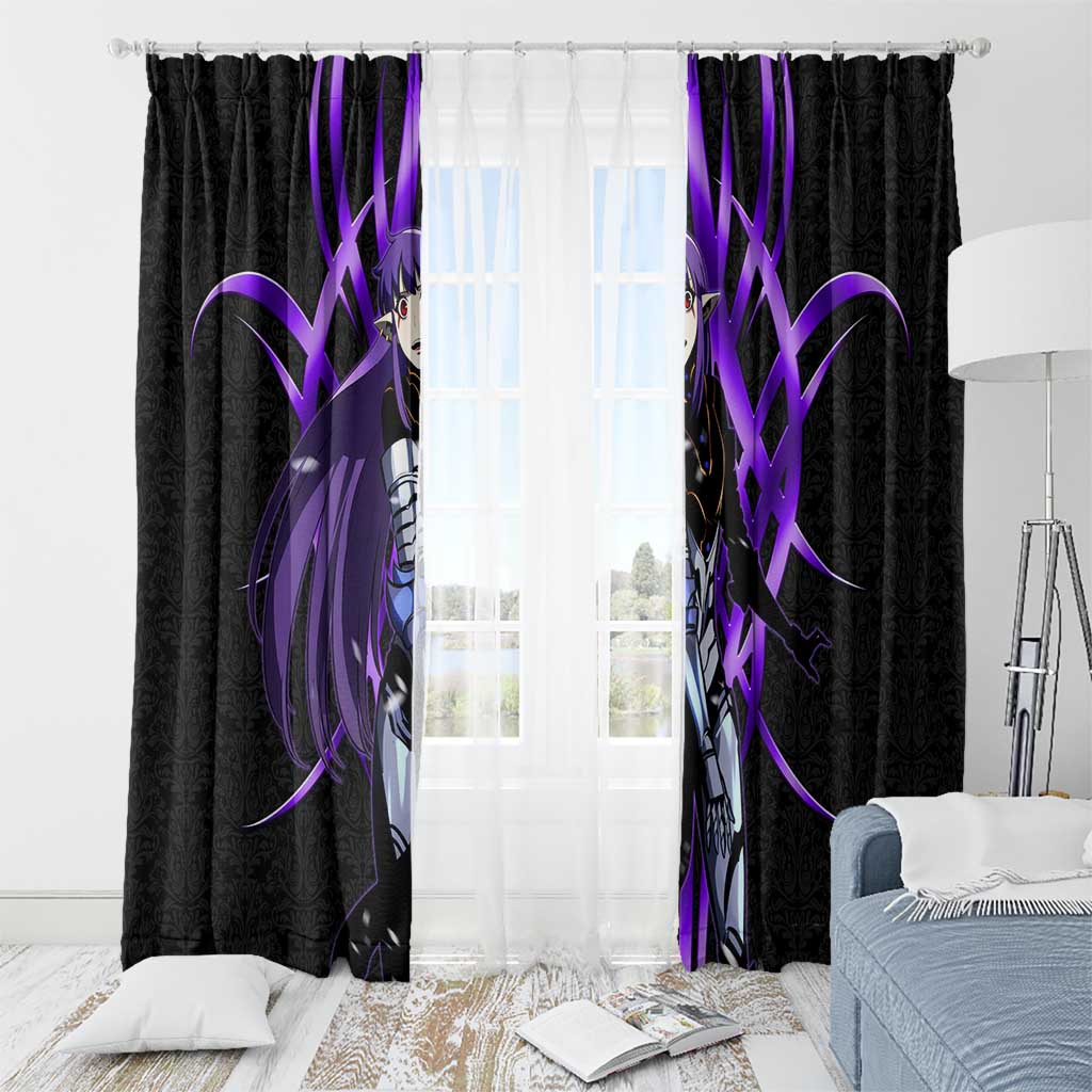 Esil Radiru Solo Leveling Window Curtain Cyber Gothic Anime Style
