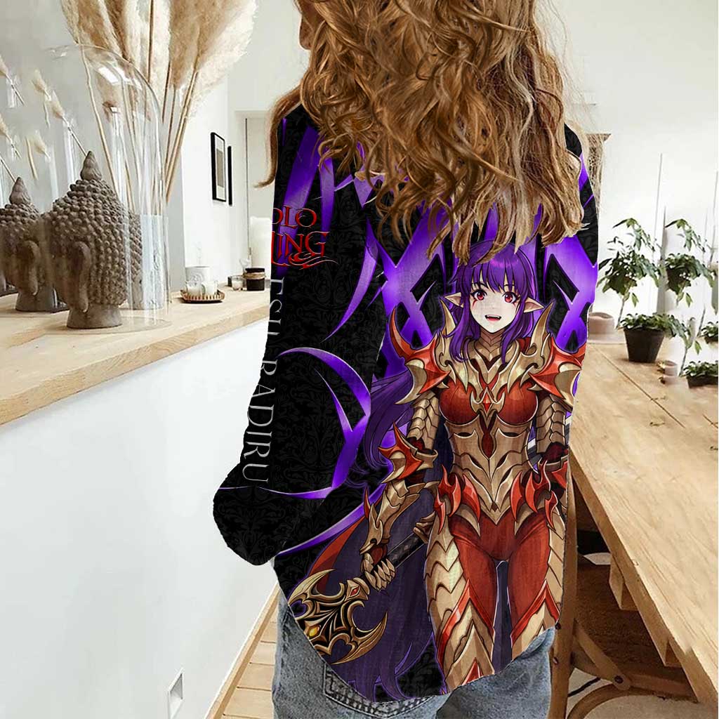 Esil Radiru Solo Leveling Women Casual Shirt Cyber Gothic Anime Style