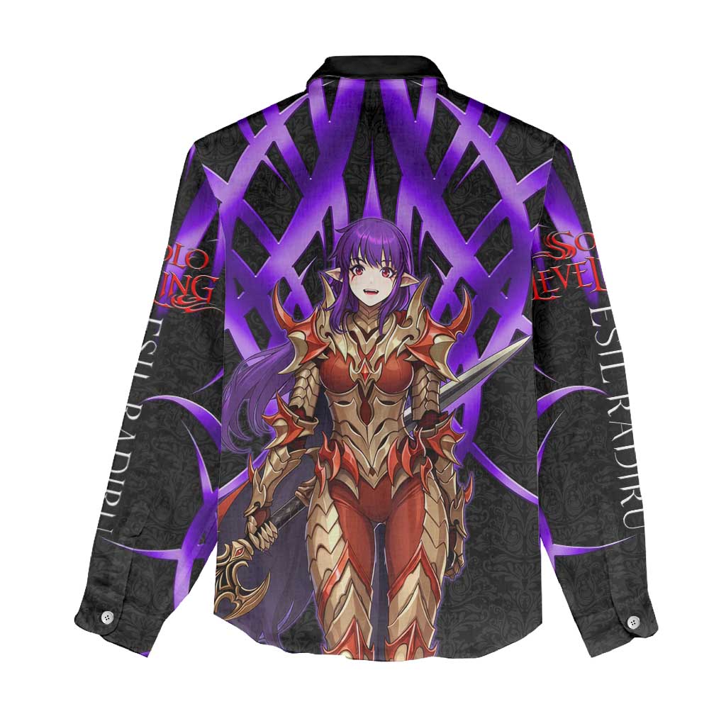 Esil Radiru Solo Leveling Women Casual Shirt Cyber Gothic Anime Style