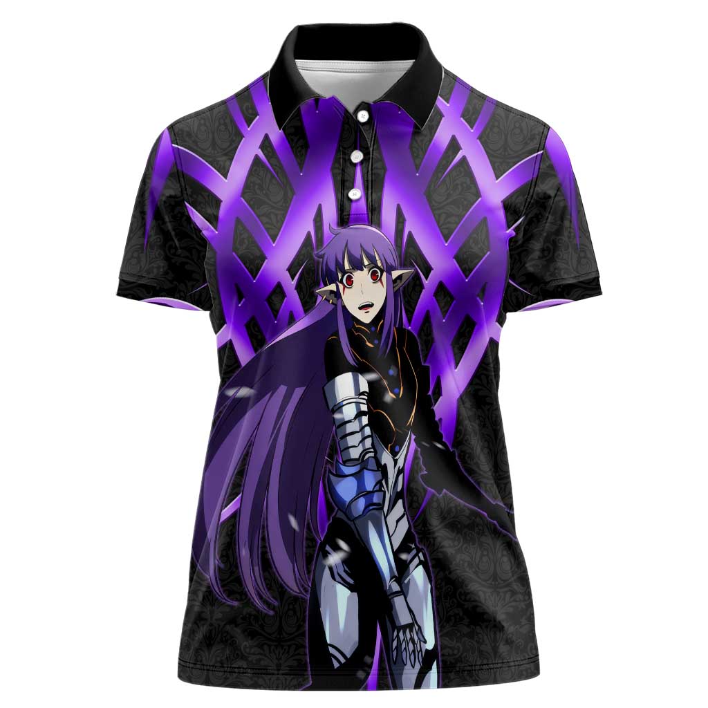 Esil Radiru Solo Leveling Women Polo Shirt Cyber Gothic Anime Style