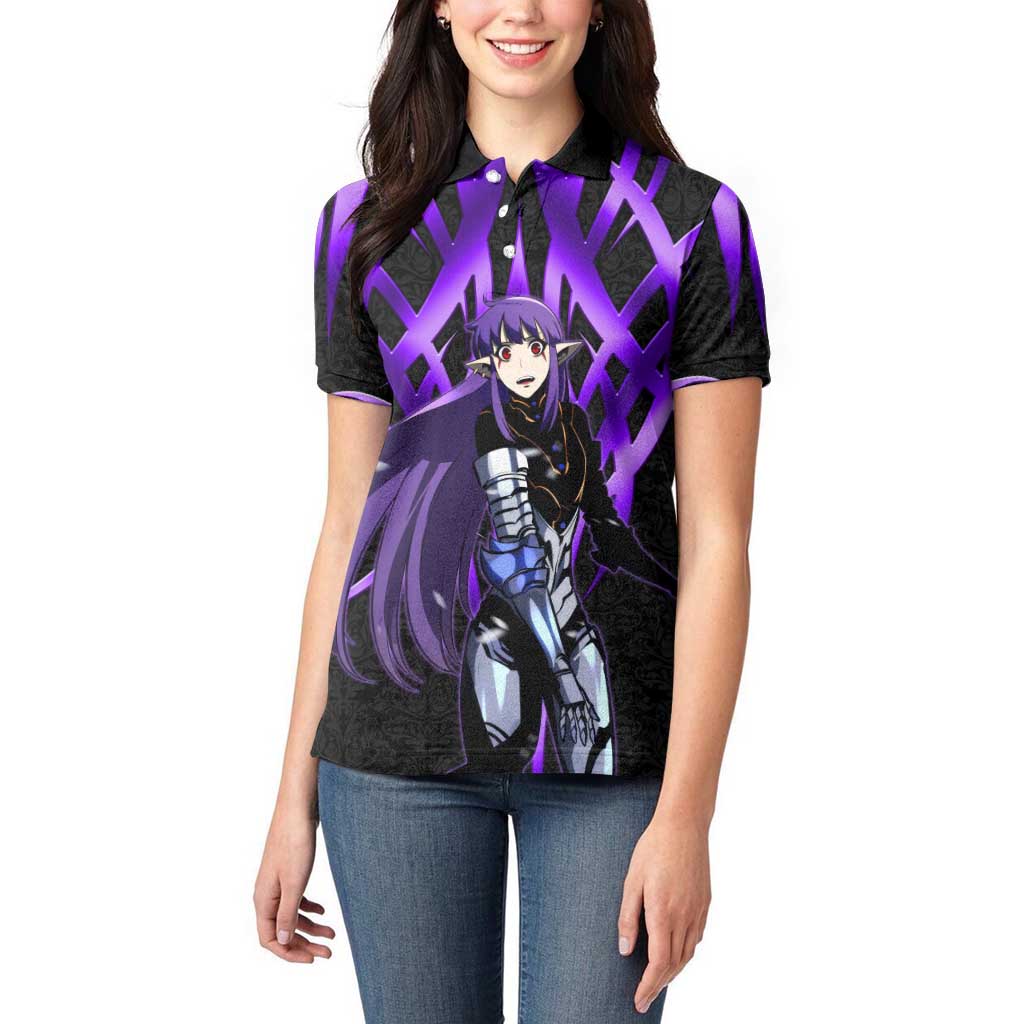Esil Radiru Solo Leveling Women Polo Shirt Cyber Gothic Anime Style
