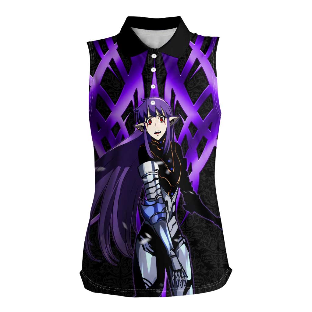 Esil Radiru Solo Leveling Women Sleeveless Polo Shirt Cyber Gothic Anime Style
