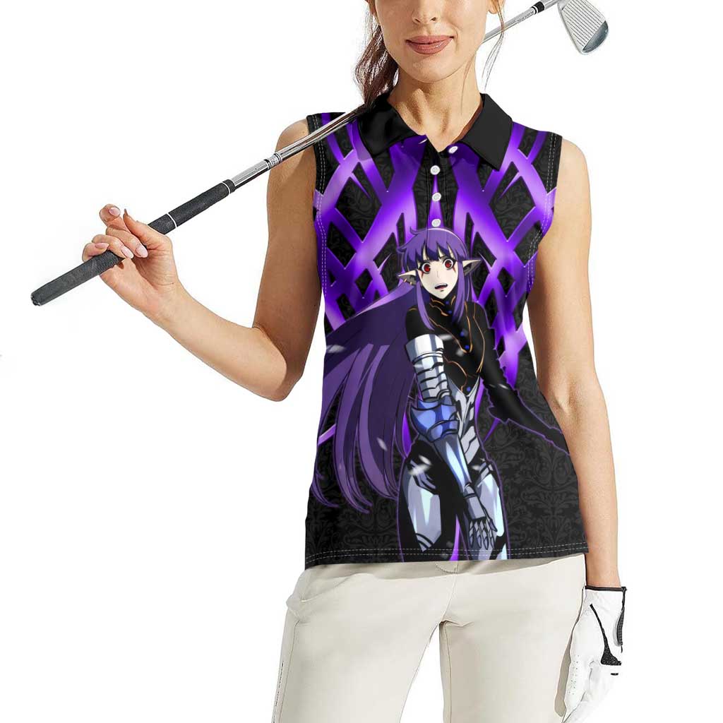 Esil Radiru Solo Leveling Women Sleeveless Polo Shirt Cyber Gothic Anime Style