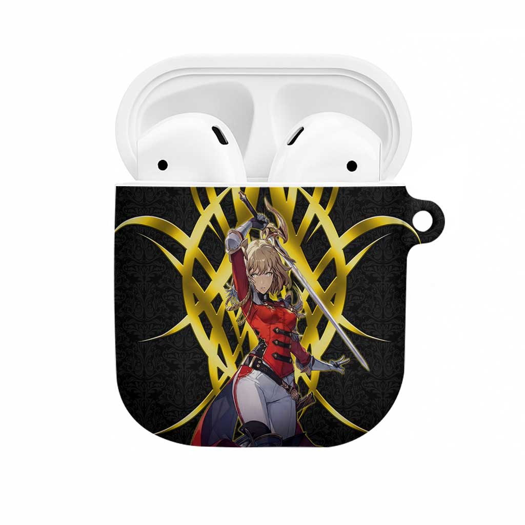 Cha Hae In Solo Leveling AirPods Case Golden Bladecore Anime Style