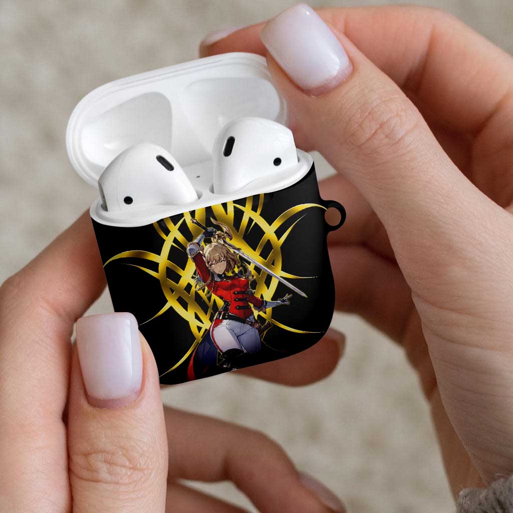 Cha Hae In Solo Leveling AirPods Case Golden Bladecore Anime Style